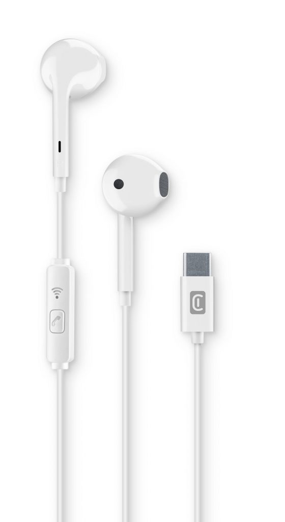 Cellular Line AUCAPSULETYPECW Bianco Auricolare con Microfono USB-C