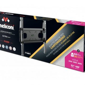 Meliconi 400F Extra Supporto Parete TV 32-88 Pollici Muro 60KG Cartongesso 35KG