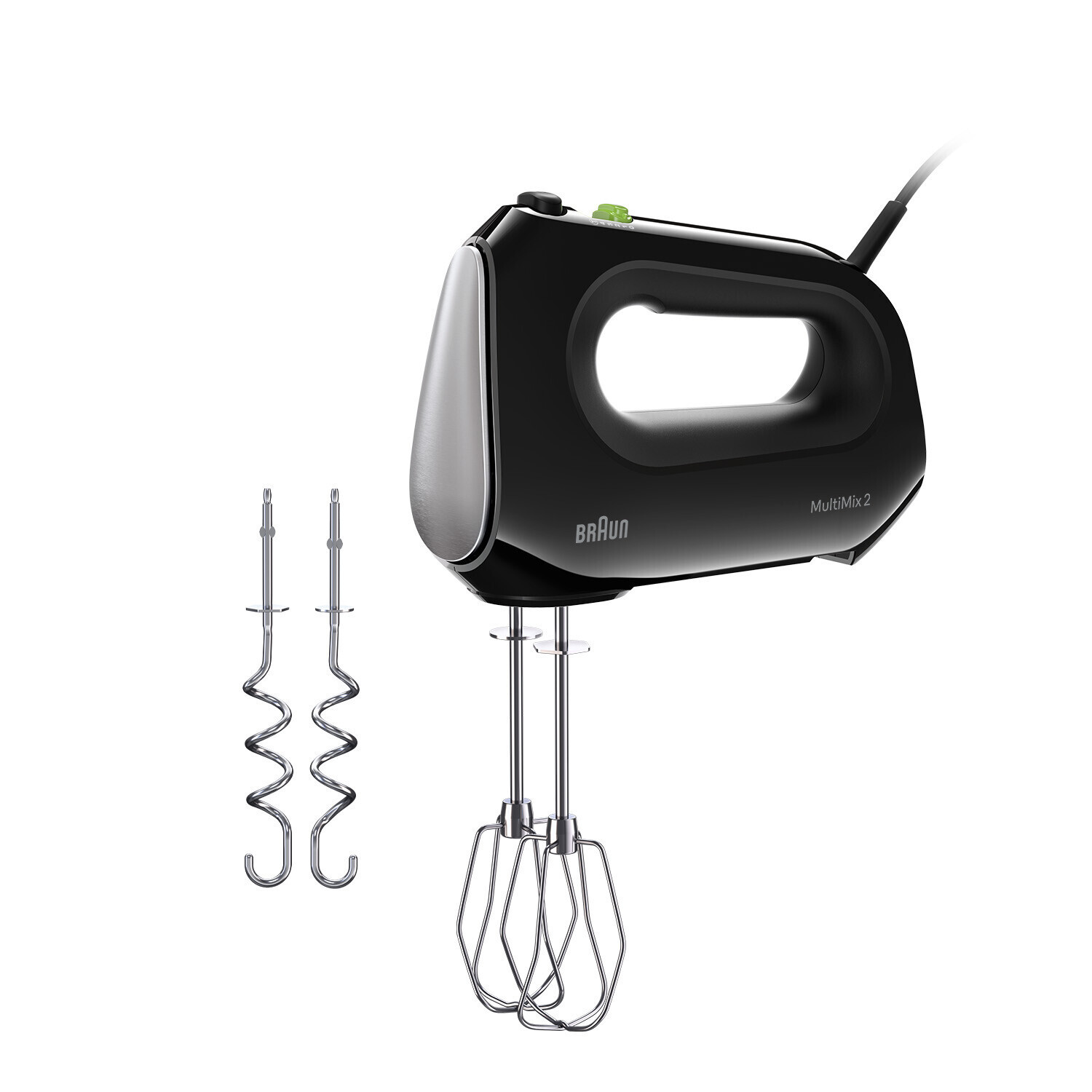 Braun MultiMix 2 HM 2110 Nero Sbattitore 500W con 2 Fruste e 2 Ganci