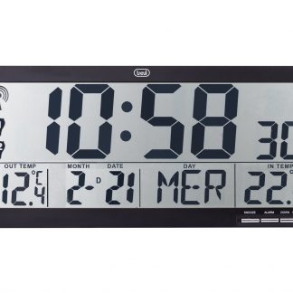 Trevi OM 3530RC Orologio Digitale da Parete Radiocontrollato con Sensore Esterno