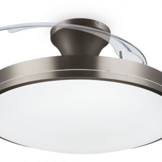 Philips Atlas Nickle Ventilatore da Soffitto 28W con Luce LED