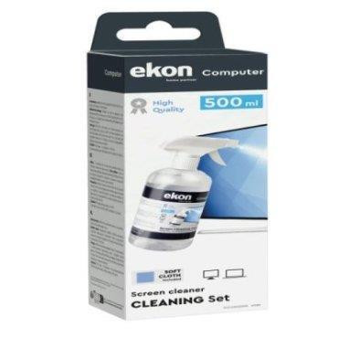 Ekon ECCLEAN500ML Liquido per Schermi con Panno 500ML