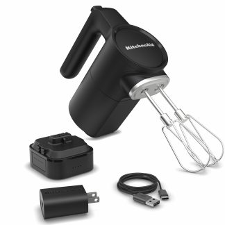 KitchenAid 5KHMR762BM Sbattitore Cordless 12V con Batteria Nero