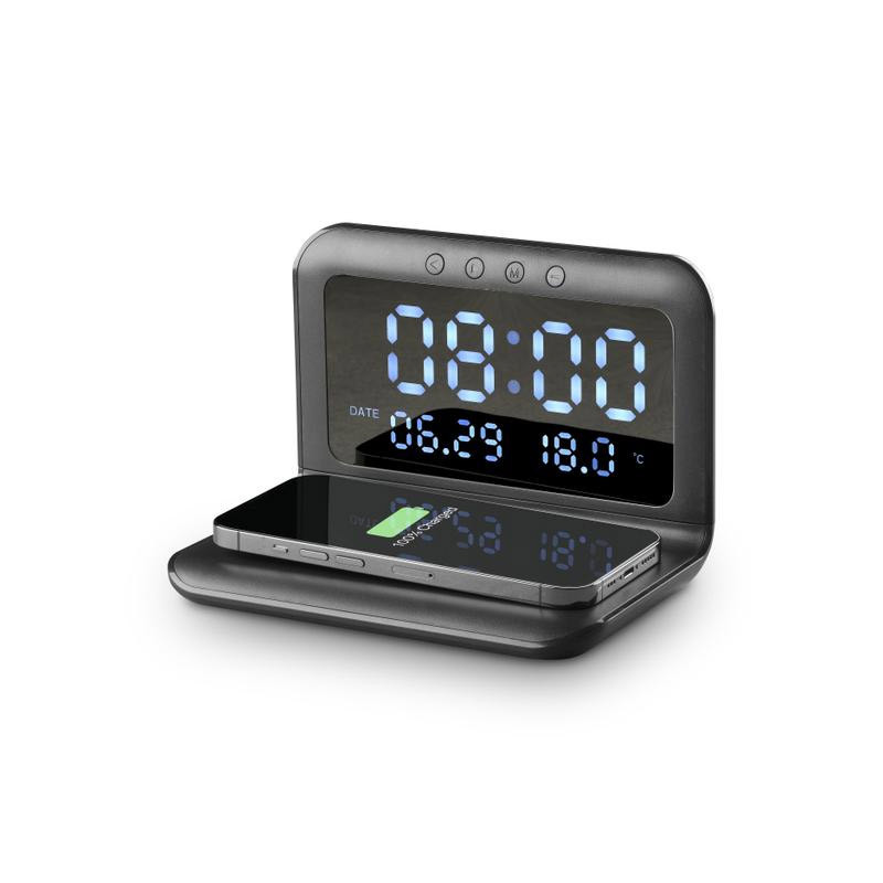 Cellular Line WIRELESSCLOCK2K Sveglia con Caricabatteria Wireless