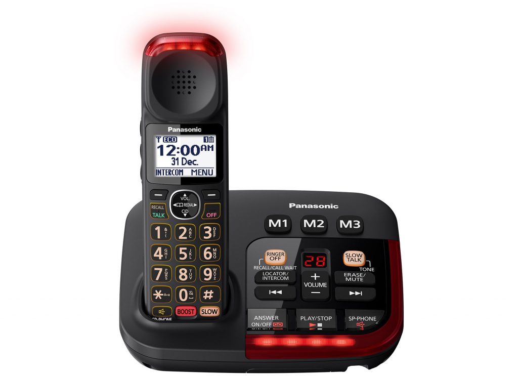 Panasonic KXTGM420EXB Cordless con LED Vivavoce e Segreteria Telefonica