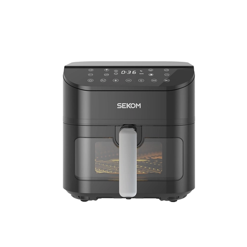SEKOM SFA9010D FRIGGITRICE AD ARIA DIGITALE 1600W 6LT TIMER NERO FRIGGITRICI