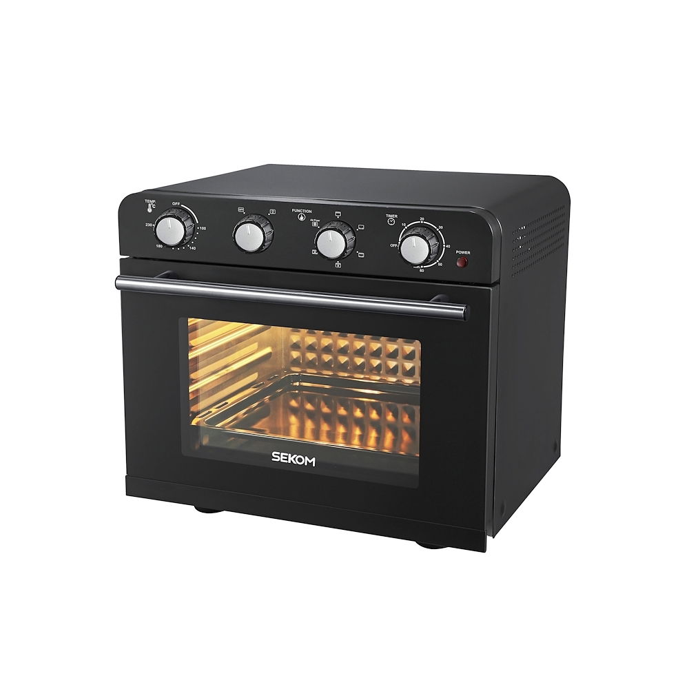 SEKOM SGFR36VFA FORNETTO EL. 1800W 36LT VENT. C-FRIGGITRICE NERO FORNETTI