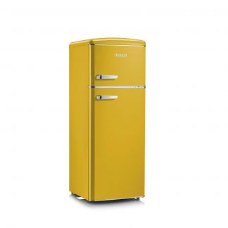 Severin RKG8936 Giallo Frigorifero Doppia Porta 206LT Statico Stile Retro