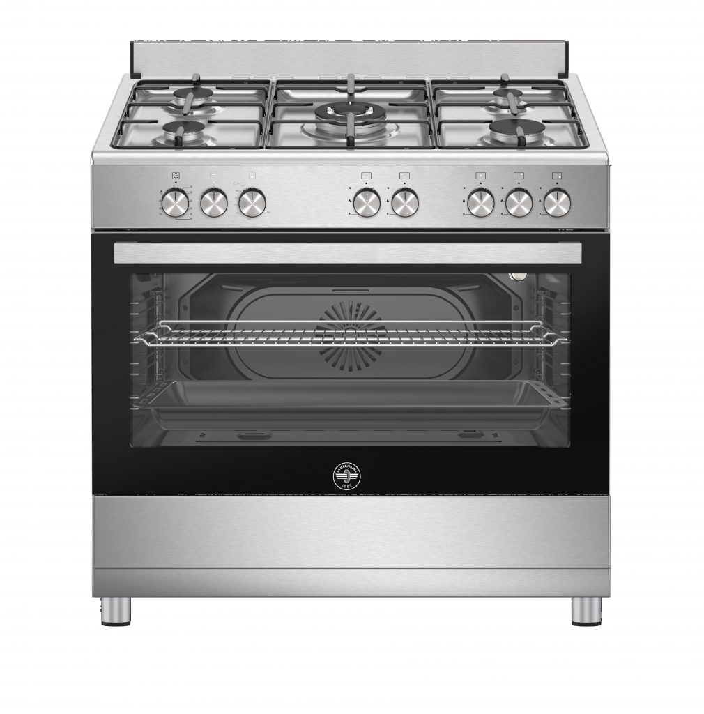La Germania SE965GX24 Inox Cucina 90CM 5 Fuochi a Gas Forno Ventilato a Gas