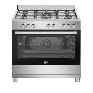La Germania SE965GX24 Inox Cucina 90CM 5 Fuochi a Gas Forno Ventilato a Gas