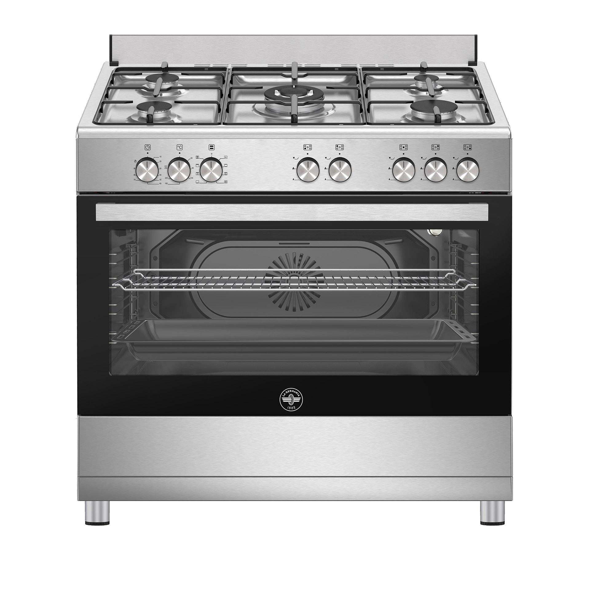 La Germania SE965EX24 Cucina a Gas 90CM 5 Fuochi Forno Multifunzione Elettrico