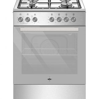 La Germania SE664GX24 Inox Cucina 60CM 4 Fuochi a Gas Forno Ventilato a Gas