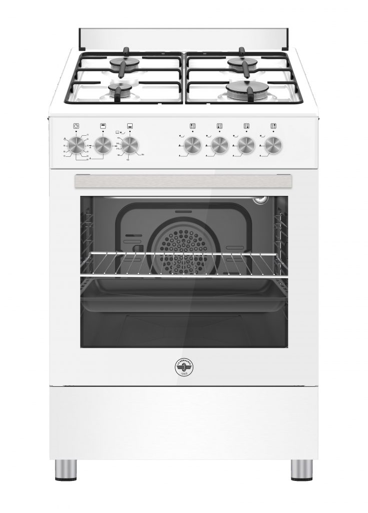 La Germania SE664GB24 Bianca Cucina con Forno a Gas Ventilato 60CM 4 Fuochi