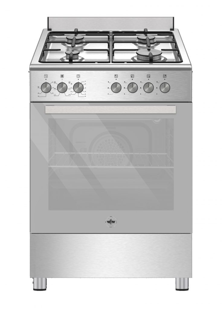 La Germania SE664EX24 Cucina 60CM 4 Fuochi a Gas e Forno Elettrico Multifunzione