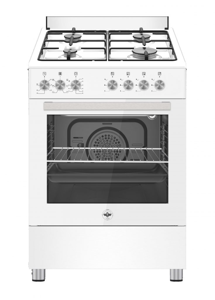 La Germania SE664EB24 Cucina 60CM 4 Fuochi a Gas e Forno Elettrico Multifunzione
