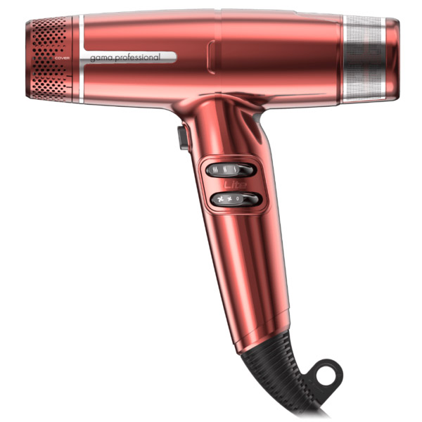 Gama IQ Lite Rosso Asciugacapelli 1600W con 2 Bocchette e Diffusore