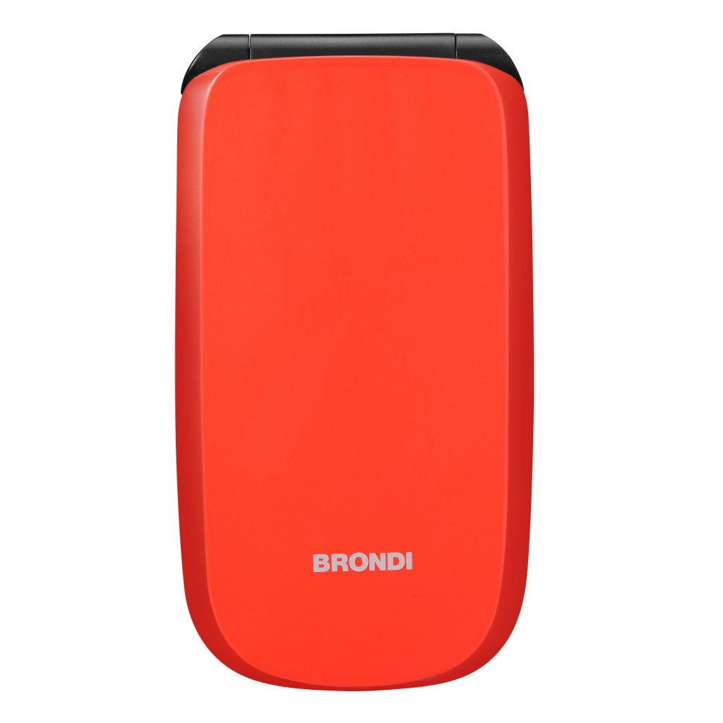 Brondi Raptor Orange Cellulare Flip Dual Sim Display 2.8 Pollici a Colori
