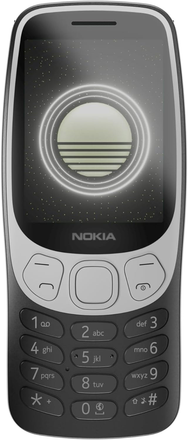 Nokia 3210 4G 2024 Grunge Black Telefono Cellulare con Tasti Dual Sim