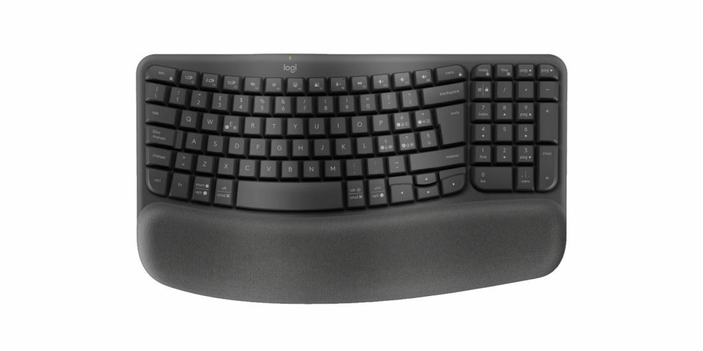 Logitech Wave Keys Grafite Tastiera Wireless Wave Keys Ergonomica