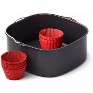 Philips HD9957 Kit Teglia Forno 2.5LT e 9 Stampi Silicone per Friggitrice Aria