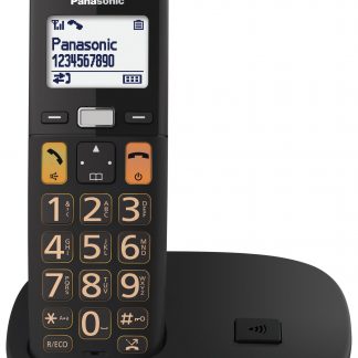 Panasonic KXTGU110EXB Nero Telefono Cordless Senza Segreteria