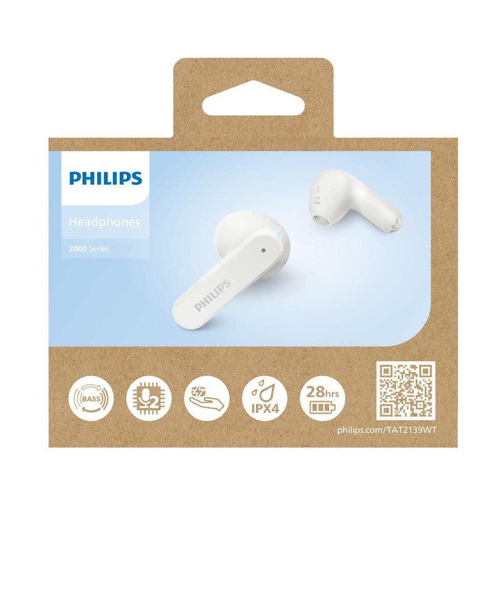 Philips TAT2139WT Bianco Cuffie Auricolari In-ear Bluetooth