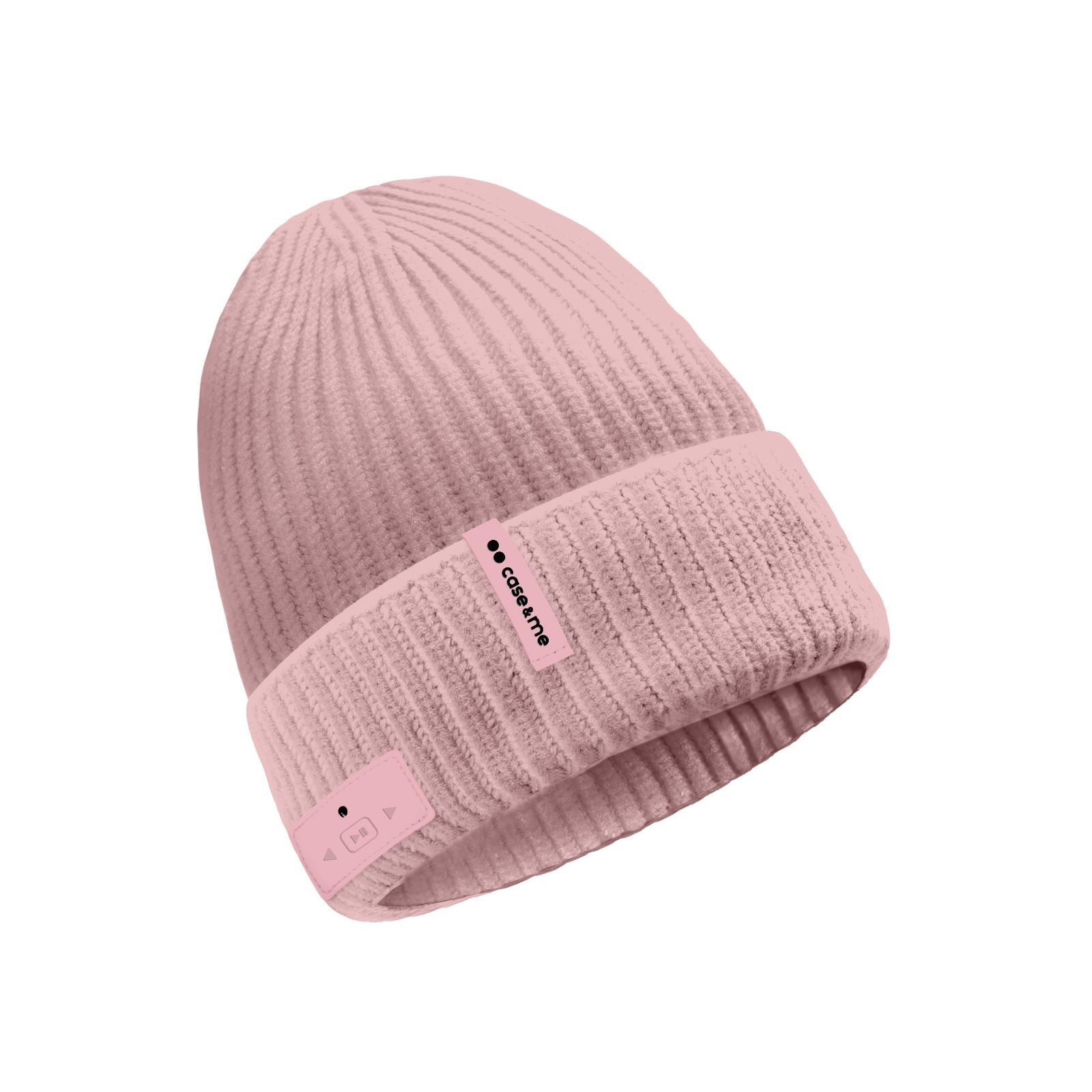 Case Me Cappello Invernale Rosa Wireless con Cuffie Integrate