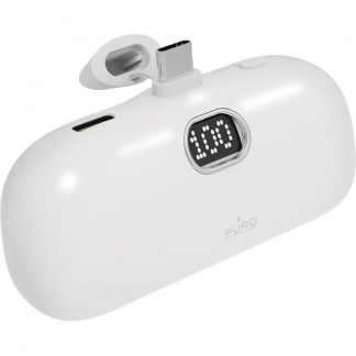 Puro PUFCBB50C1USBCPLUG Powerbank 5000mAh USB-C con Connettore Integrato Plug 5
