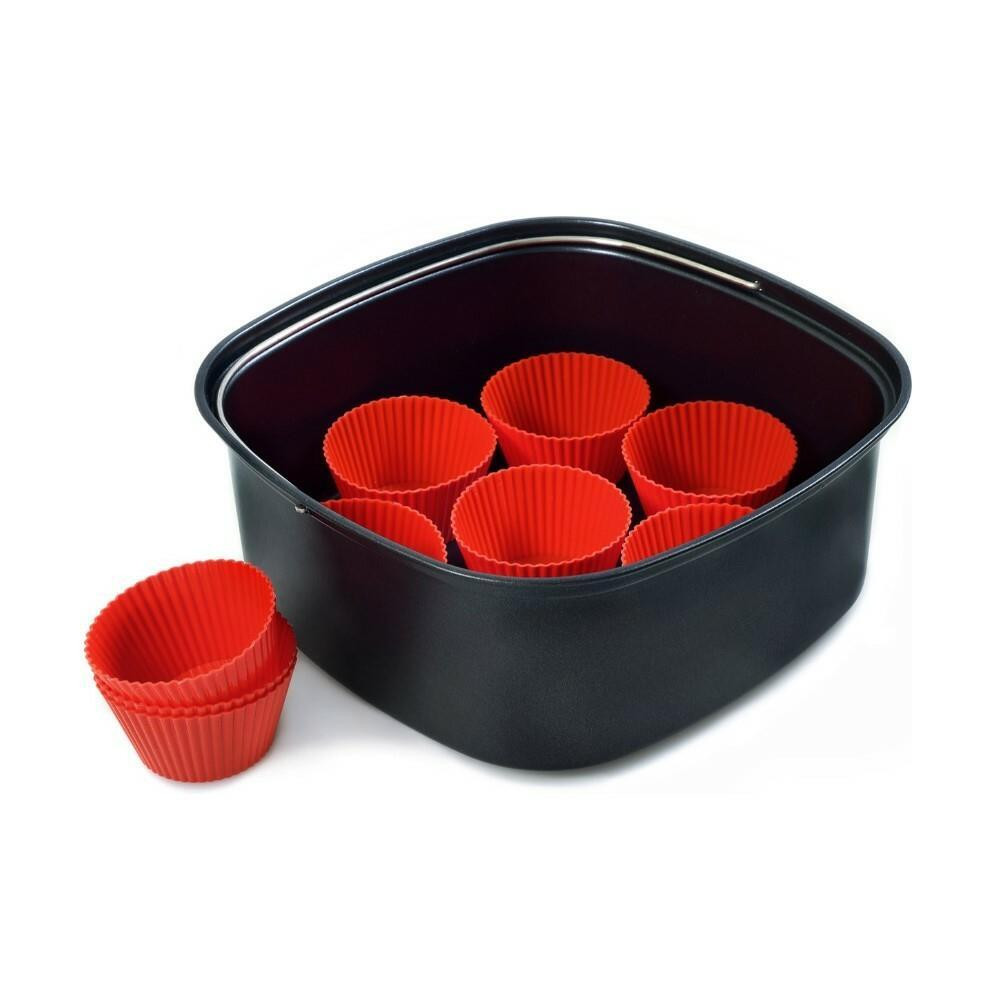 Philips HD9956 Kit Teglia Forno 3LT e 9 Stampi Silicone per Friggitrice Aria