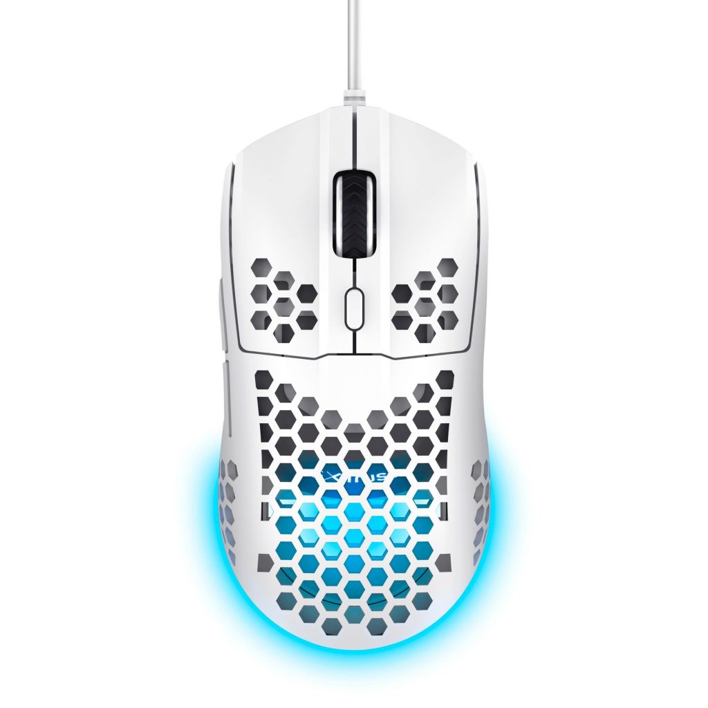 Trust GXT928 Helox White Mouse Gaming Wired con Illuminazione RGB