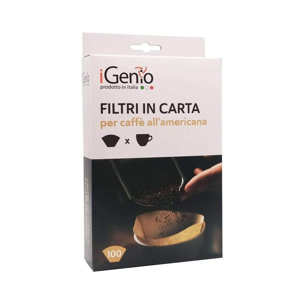I-Genio 977 Filtri in Carta per Caffe Americano 2-4 Tazze Confezione da 100 PZ