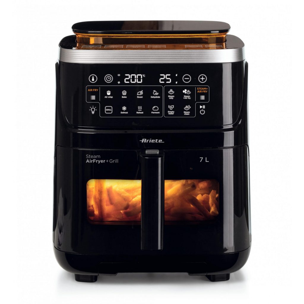 Ariete Friggitrice ad Aria Con Funzione Vapore e Grill 1700w Capacita 7 Litri