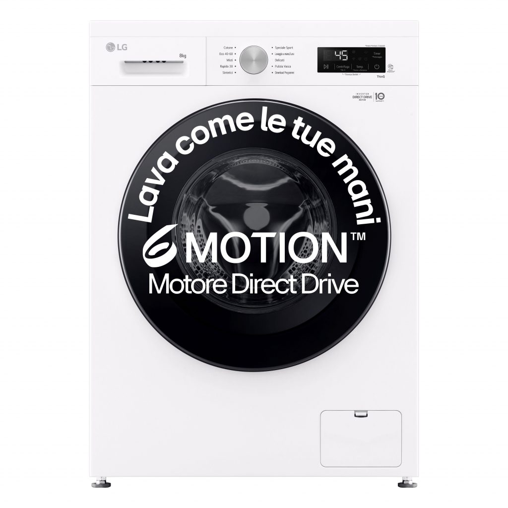 LG F4NX1008NWK Lavatrice Carica Frontale 8KG 1400 Giri Wi-Fi