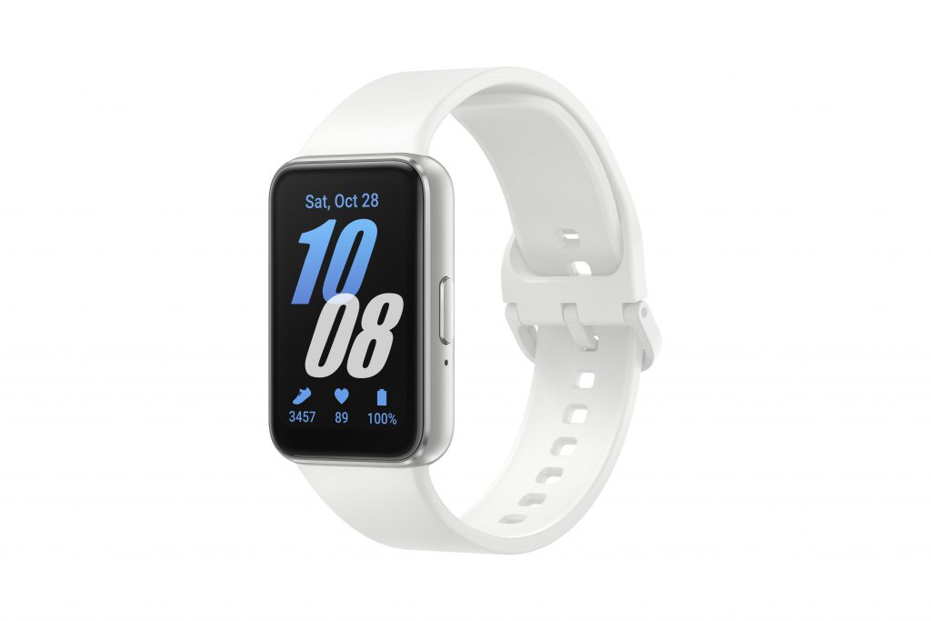 Samsung Galaxy Fit3 Silver Smartwatch 1.6 Pollici Frequenza Cardiaca