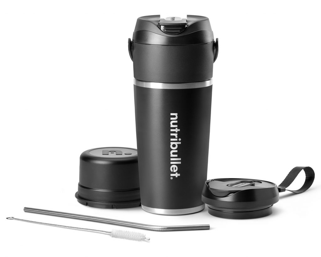Nutribullet Flip NBP016B Nero Frullatore Portatile Ricaricabile 590ML Termico