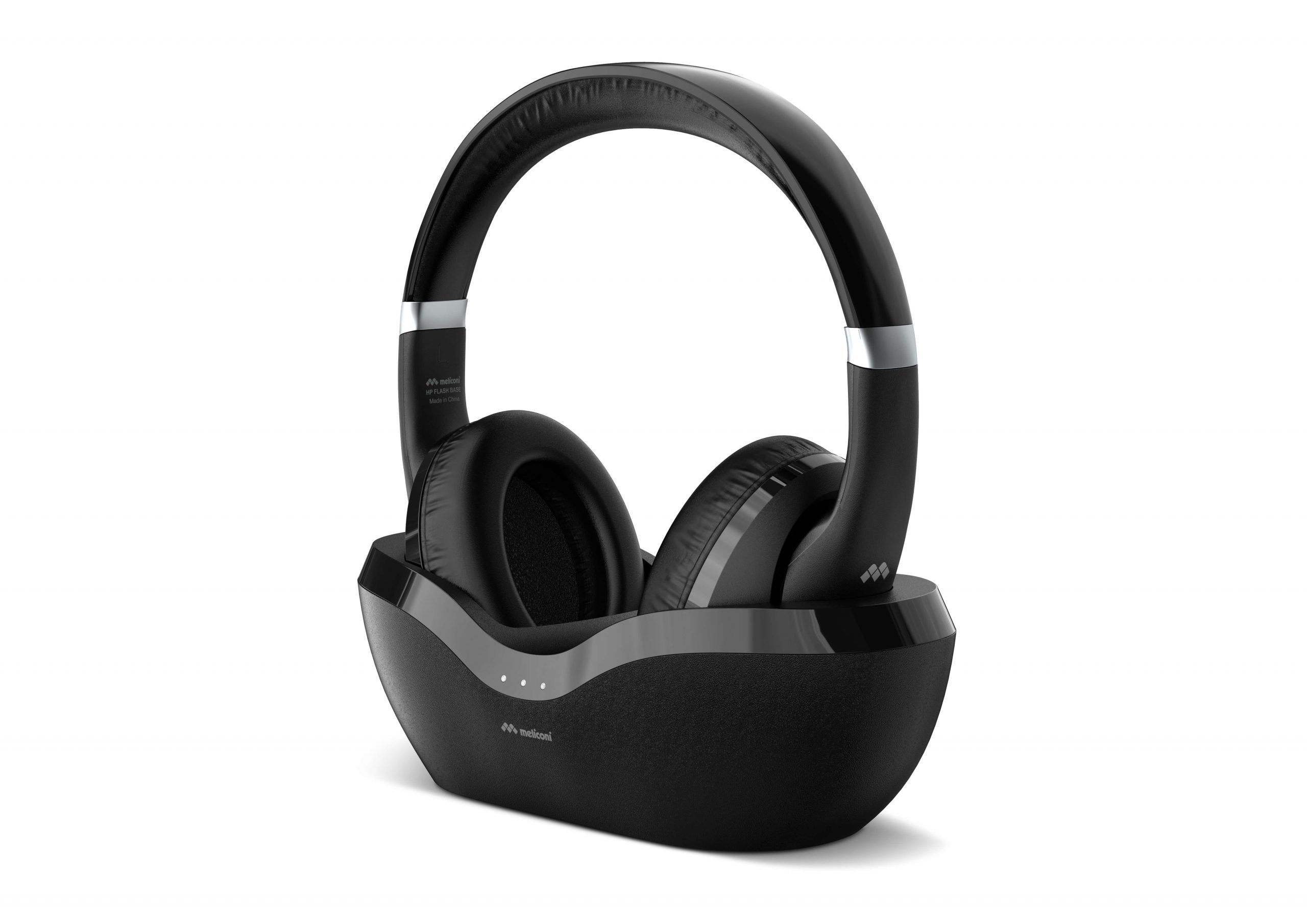 Meliconi Flash Base Cuffia TV Wireless Bluetooth con Base di Ricarica