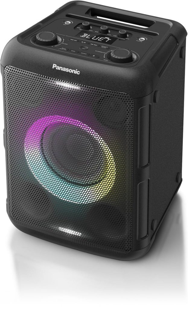 Panasonic SC-BMAX5E-K Speaker Wireless Bluetooth con Illuminazione