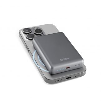 SBS TEBB10000MAGSLIM Alluminio Powerbank 10000mAh Compatibile con MagSafe