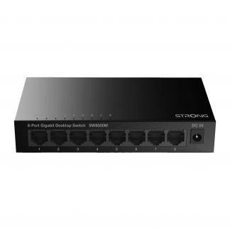 Strong SW8000M Switch 8 Porte 10-100-1000 Mbps Gigabit Corpo in Metallo