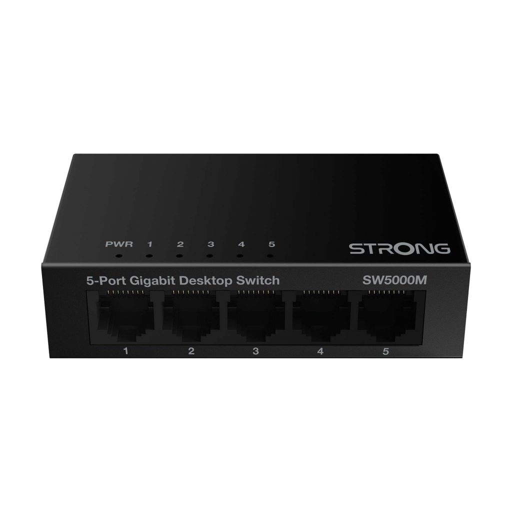 Strong SW5000M Switch 10 Porte 10-100-1000 Mbps Gigabit Corpo in Metallo
