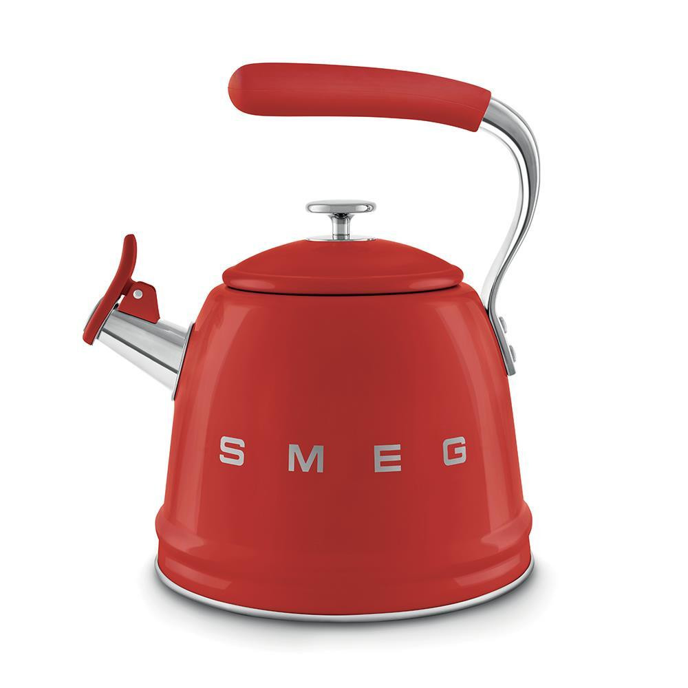 Smeg WKF01RD Rosso Bollitore per Piano Cottura 2.3LT con Ffischio Stile Anni 50