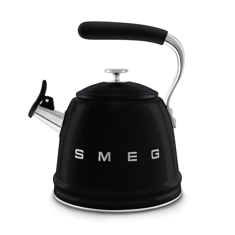 Smeg WKF01BL Nero Bollitore per Piano Cottura 2.3LT con Ffischio Stile Anni 50