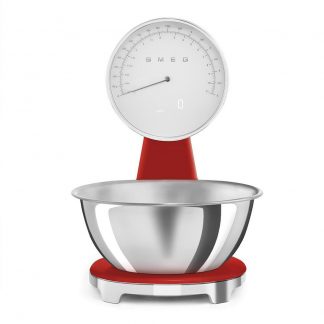 Smeg KSF01RDWW Rosso Bilancia da Cucina Portata Max 5KG Stile Anni 50