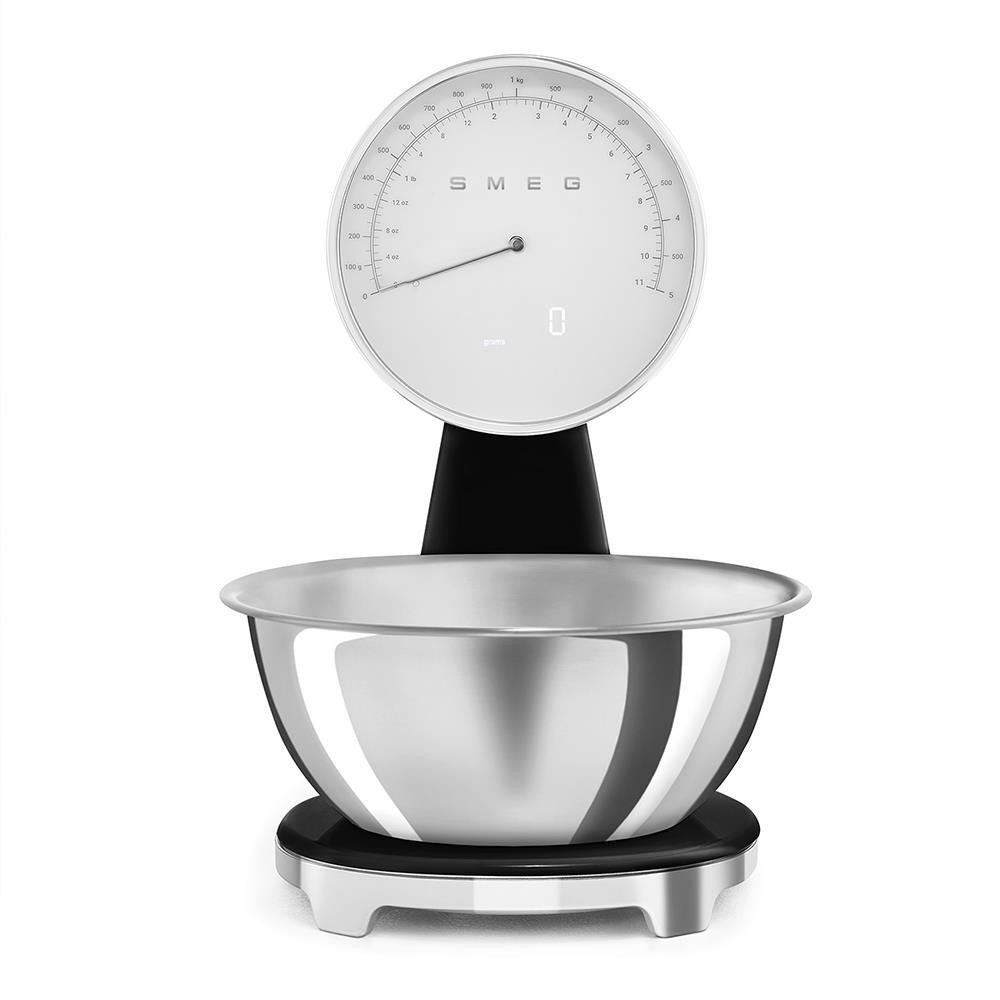 Smeg KSF01BLWW Nera Bilancia da Cucina Portata Max 5KG Stile Anni 50