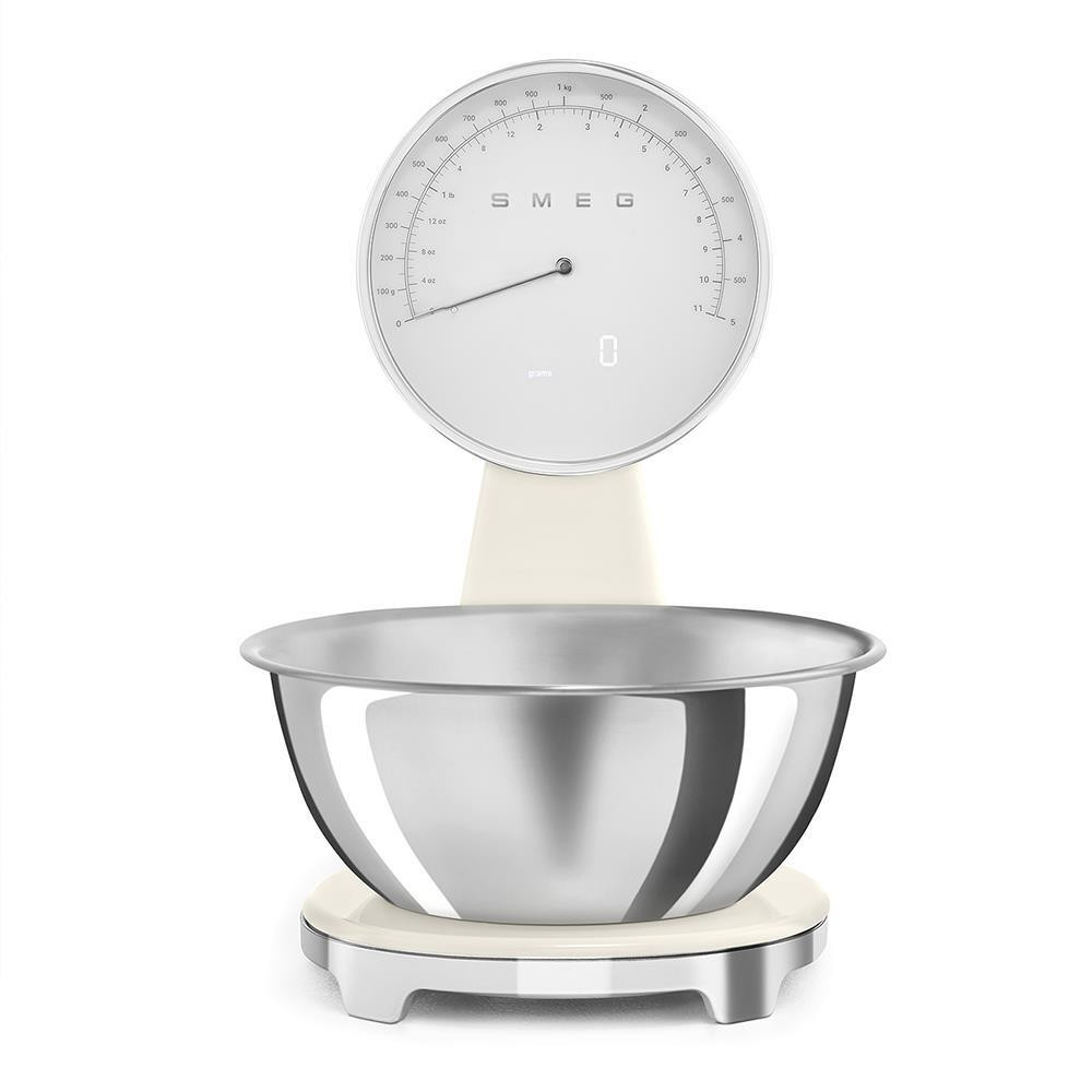 Smeg KSF01CRWW Panna Bilancia da Cucina Portata Max 5KG Stile Anni 50