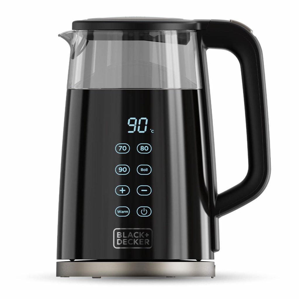 Black Decker BXKE2206E Bollitore Elettrico 2200W 1.7 Litri con Corpo in Vetro