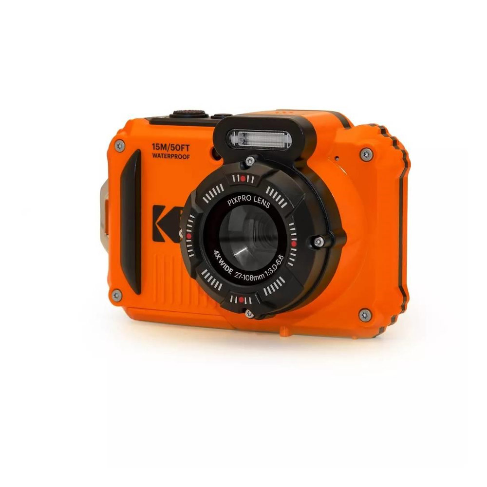 Kodak Pixpro WPZ2 Orange Fotocamera Digitale 16MPX Wi-Fi Waterproof 2 Batterie
