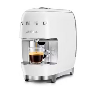 Lavazza Macchina Caffe Bianca Stile Retro Compatibile con Capsule A Modo Mio