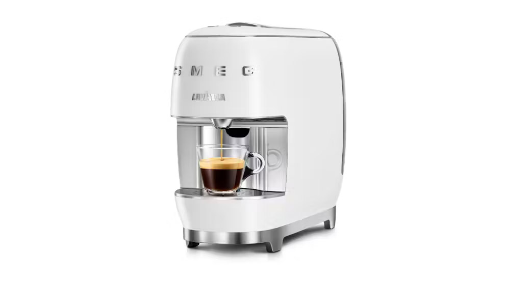 Lavazza Macchina Caffe Bianca Stile Retro Compatibile con Capsule A Modo Mio