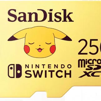 Sandisk SDSQXAO256GGN6ZK Scheda MicroSD 256GB Nintendo Switch Pokemon Pikachu
